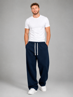 Men's Relaxed Fit Joggers | Drawstring Straight Leg Sweatpants