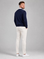 Men's Fine Knit Crew Neck Jumper | Classic Cotton Sweater