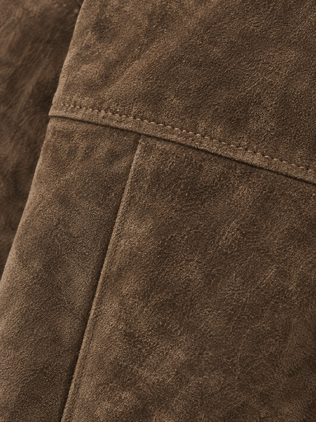 Women's Suede Trucker Jacket | Oversized Button Front Coat