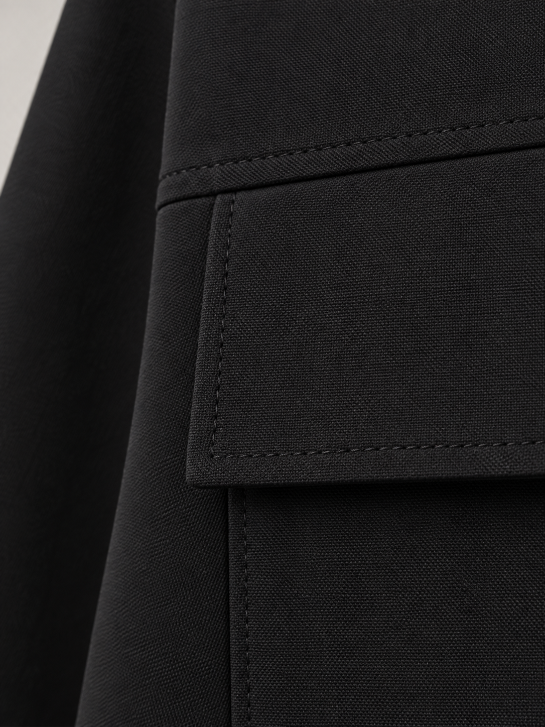 Women's Cropped Utility Jacket | Stand Collar Patch Pocket Coat