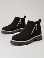 Women's Chunky Chelsea Ankle Boots | Side-Zip Platform Booties