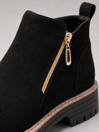 Women's Chunky Chelsea Ankle Boots | Side-Zip Platform Booties