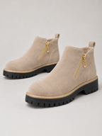 Women's Chunky Chelsea Ankle Boots | Side-Zip Platform Booties