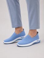 Women's Orthopedic Knit Slip-On Loafers | Non-Slip Wedge Trainers