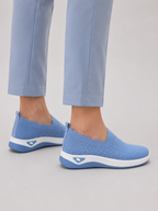 Women's Orthopedic Knit Slip-On Loafers | Non-Slip Wedge Trainers