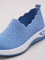Women's Orthopedic Knit Slip-On Loafers | Non-Slip Wedge Trainers