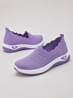 Women's Orthopedic Knit Slip-On Loafers | Non-Slip Wedge Trainers