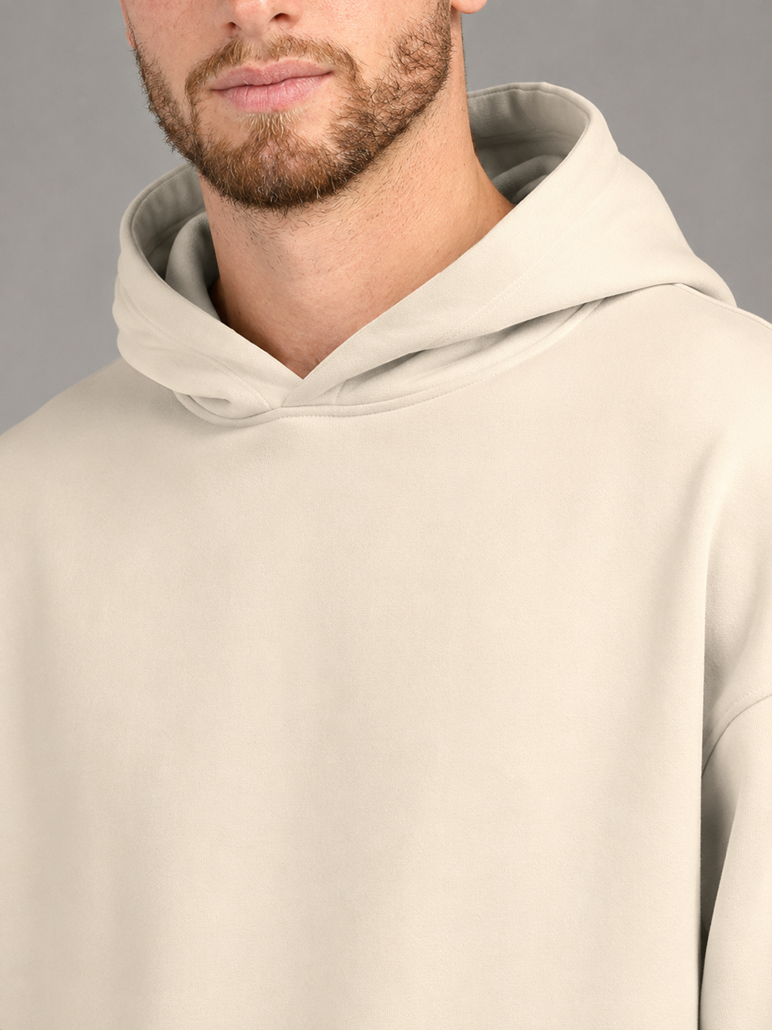 Men's Oversized Graphic Hoodie | Compass Print Cotton Sweatshirt