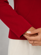 Women's Single Button Tailored Blazer | Notch Lapel Suit Jacket