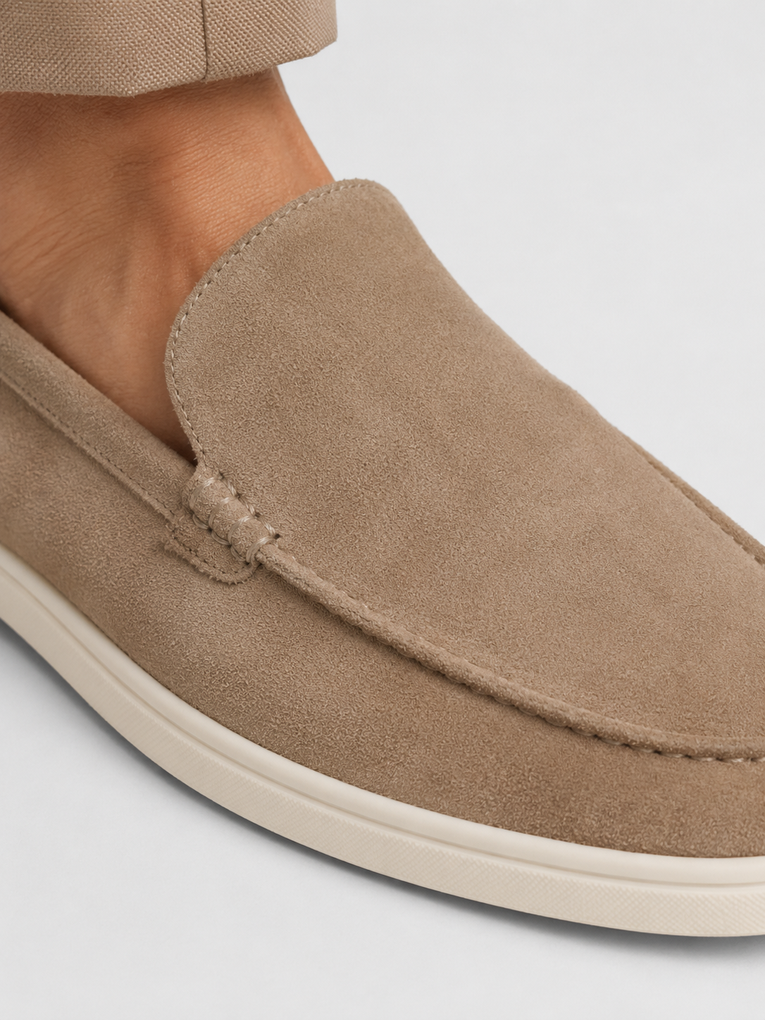 Men's Suede Slip-On Loafers | Comfortable Shoes