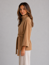 Women's Belted Cape Jacket