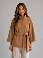Women's Belted Cape Jacket