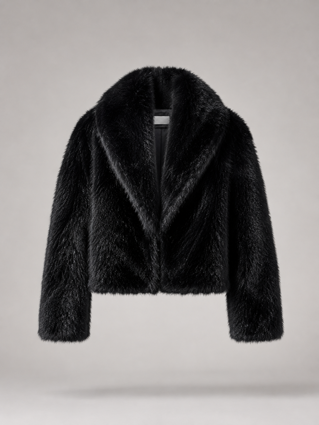 Women's Cropped Faux Fur Jacket