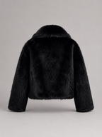Women's Cropped Faux Fur Jacket