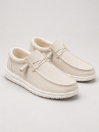 Men's Linen Slip-On Loafers | Lightweight Breathable Shoes