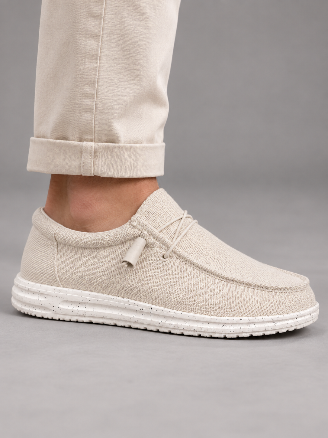 Men's Linen Slip-On Loafers | Lightweight Breathable Shoes
