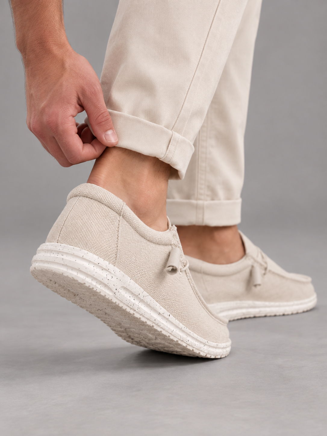Men's Linen Slip-On Loafers | Lightweight Breathable Shoes