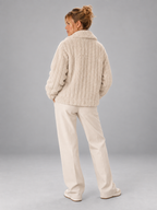 Women's Oversized Teddy Jacket | Borg Collared Winter Coat