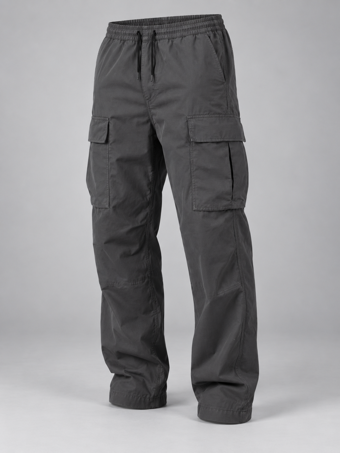 Men's Cargo Trousers | Relaxed Utility Fit Drawstring Waist
