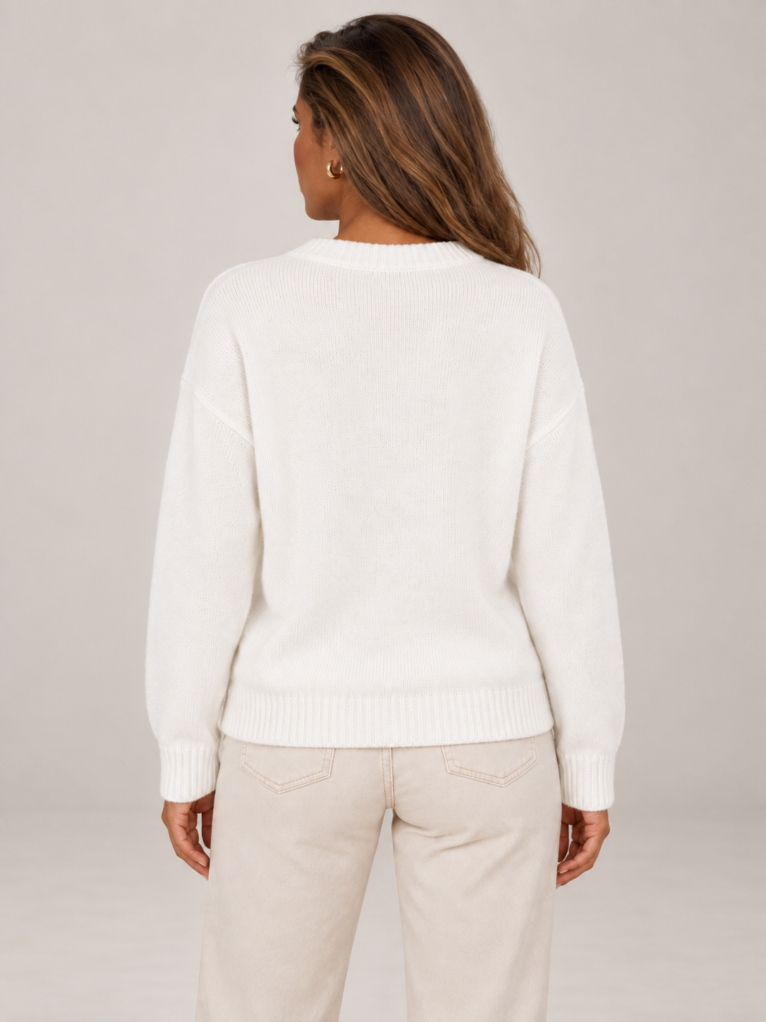 Women's Flag Knit Jumper | Crew Neck Cotton Pullover