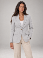Women's Tailored Blazer | Single Button Long Sleeve Jacket