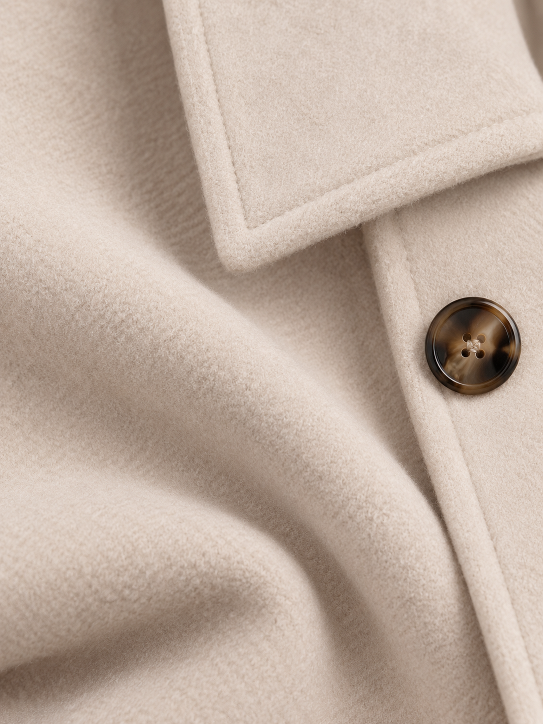 Women's Mid-Length Trench Coat | Button Front Tailored Coat