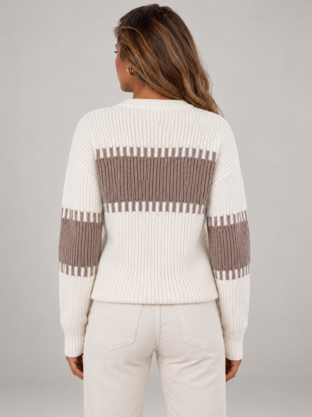 Women's Crew Neck Pullover Sweater | Soft Relaxed Knit