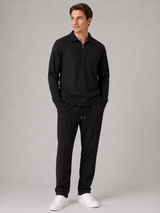 Men's Quarter-Zip Polo & Trouser Set