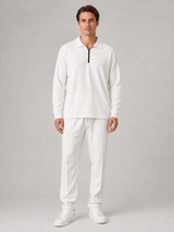 Men's Quarter-Zip Polo & Trouser Set