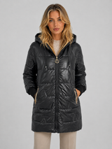 Women's Longline Hooded Puffer Coat