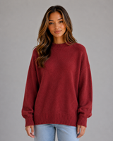 Women's Oversized High-Neck Longline Jumper