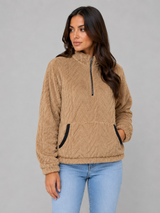 Women's Plush Half Zip Pullover