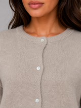 Women's Soft Knit Cardigan - Khaki
